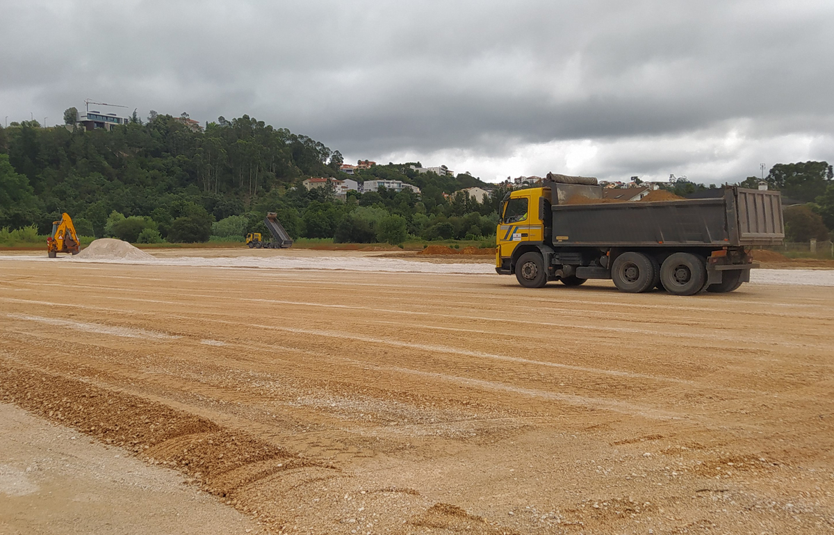 Parque de estacionamento provisório Leiria